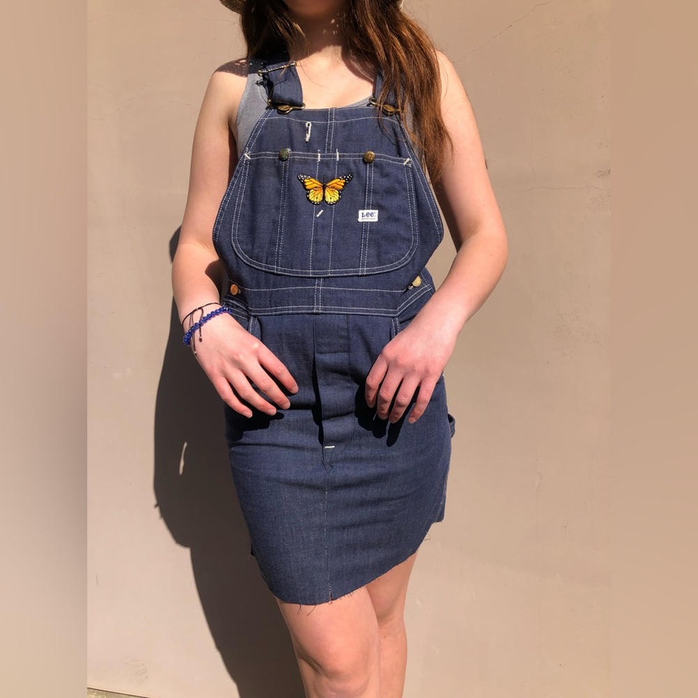 One-of-a-kind, Lee overalls turned into a dress 🦋